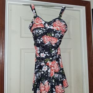 Elegant Floral One Piece Swimsuit